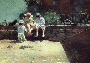 Winslow Homer Boys and kittens Spain oil painting artist